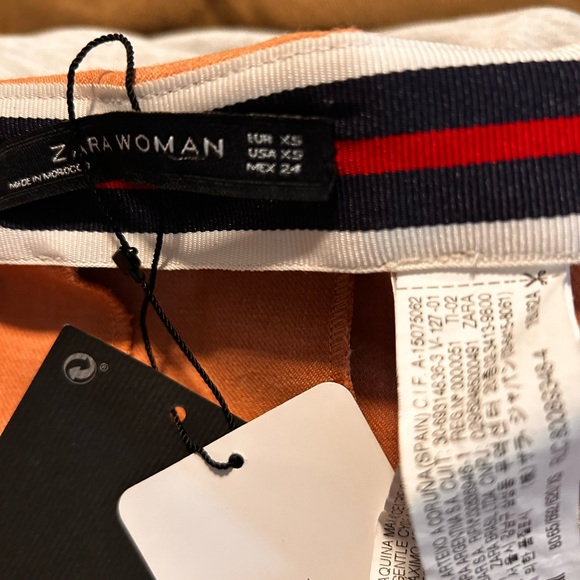 NWT ZARA Slit Pleated Midi Women's Kilt with Buckle Fasteners  SZ XS - Picture 6 of 13